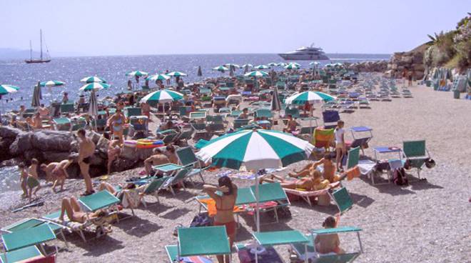 Vico Equense Cancello Sbarra Lingresso Alla Spiaggia