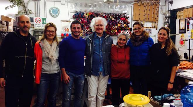 Luciano Benetton a Positano fa visita a Brunella