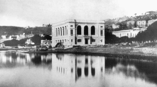 Napoli,Vecchia foto della Stazione Zoologica Anton Dohrn.