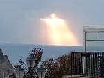 Il Cristo di luce sul mare di Agropoli