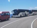 Positano megabus statale piazzole