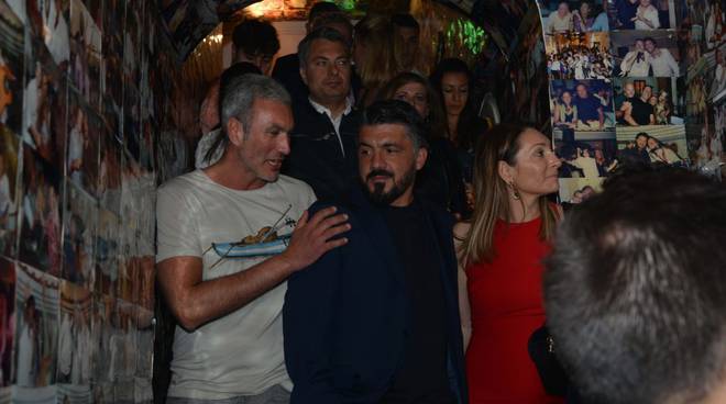 Gattuso al compleanno di Ancelotti, nel 2019