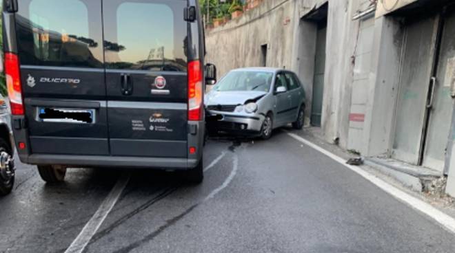 Incidente con NCC Tasso a Seiano Vico Equense 