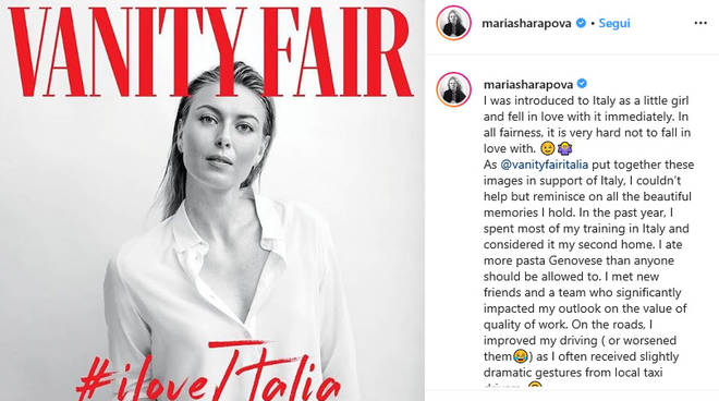 positano maria sharapova costiera amalfitana uniti contro il virus vanity fair