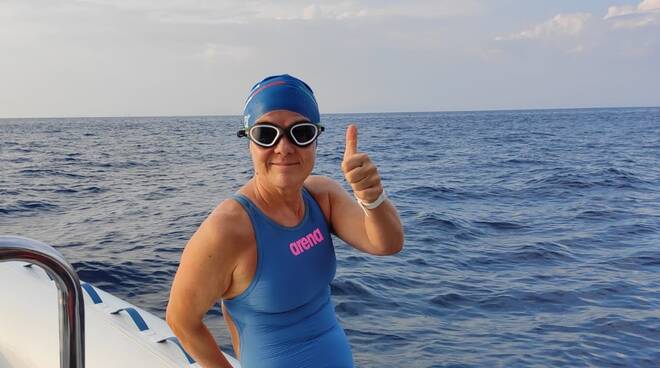 silvia boidi capri napoli a nuoto