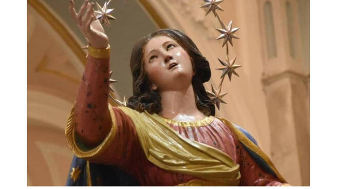 Piano di Sorrento, la bellissima statua lignea della Madonna Assunta chiesa di Santa Maria di Galatea a Mortora