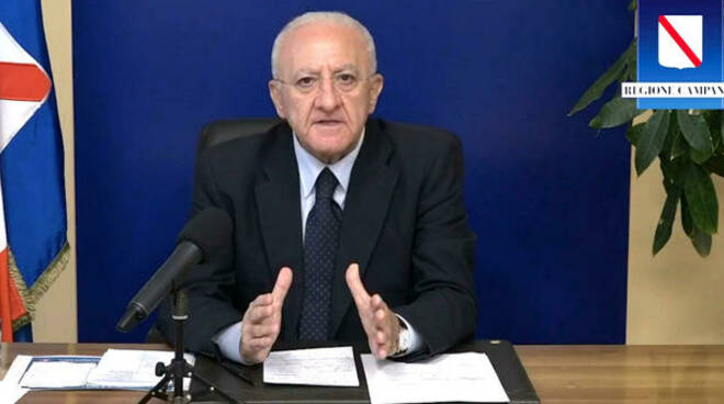 Campania, il Presidente Vincenzo De Luca: “Da fine gennaio cominceremo ad avere probabilmente una discesa del contagio”