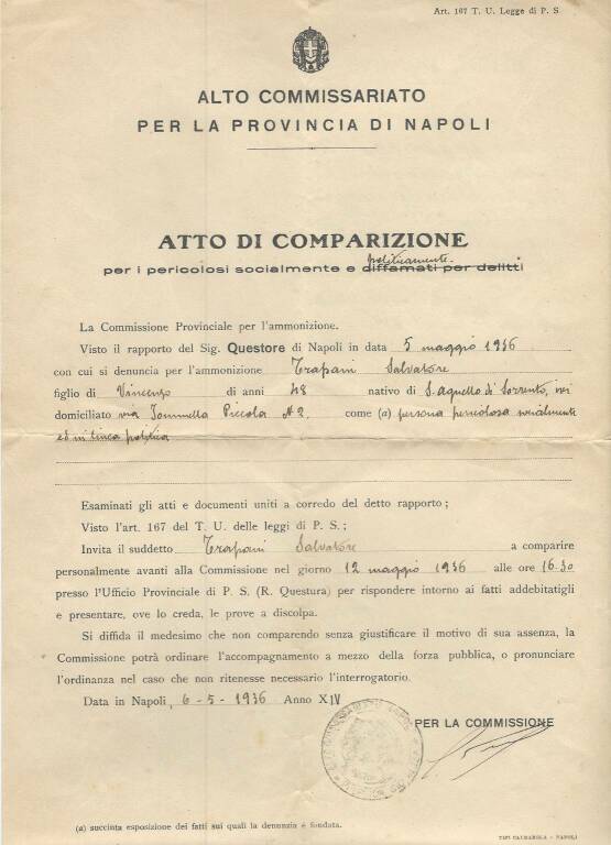 Trapani contro la guerra 1924