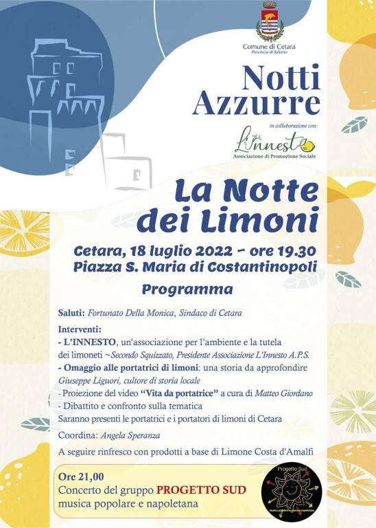 A Cetara la presentazione dell'associazione "L'innesto", per la tutela dei terrazzamenti e dell'ambiente