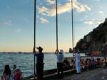 Cerimonia Bandiera Blu a Positano e consegna targa alla famiglia della professoressa Lamberti