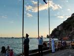 Cerimonia Bandiera Blu a Positano e consegna targa alla famiglia della professoressa Lamberti