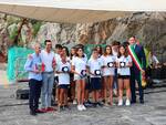 Cerimonia Bandiera Blu a Positano e consegna targa alla famiglia della professoressa Lamberti