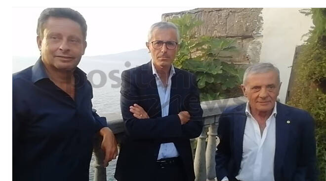 I sindaci di Sant'Agnello, Massa Lubrense e Meta all'incontro con il Gianfranco Bacchi, comandante dell'Amerigo Vespucci