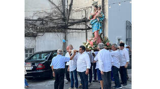 Positano, la processione della Madonna delle Grazie alla Chiesa Nuova