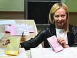 Giorgia Meloni al voto