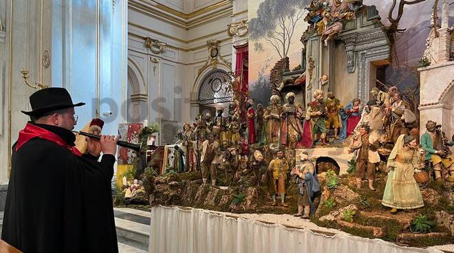 Positano, il suono delle zampogne nella Chiesa Madre