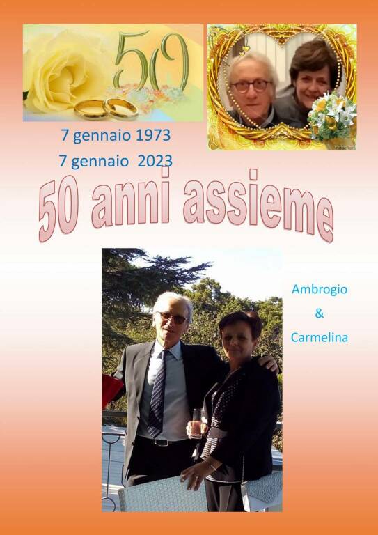 Piano di Sorrento: auguri ad Ambrogio e Carmelina per i loro 50 anni insieme