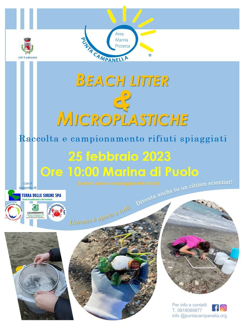 Bonifica e monitoraggio microplastiche: l'Amp Punta Campanella in azione a Puolo