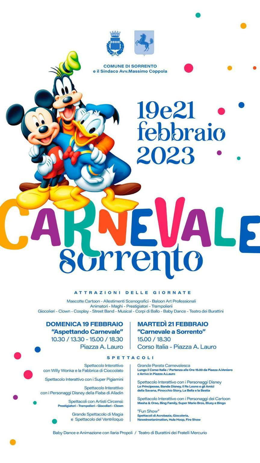 IL CARNEVALE 2023 PIAZZA PER PIAZZA DA TERMINI A MAIORI - Positanonews