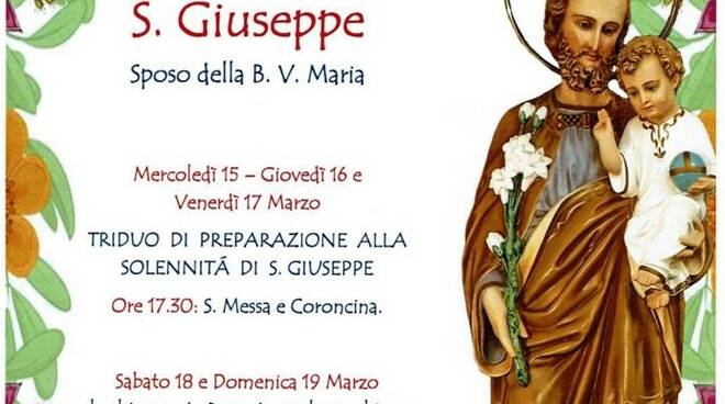 19 marzo, la Chiesa celebra San Giuseppe, l'Italia festeggia i