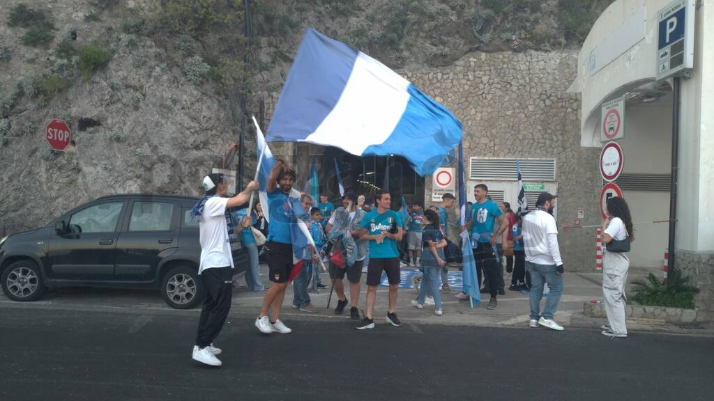 Amalfi, la festa per il terzo scudetto del Napoli