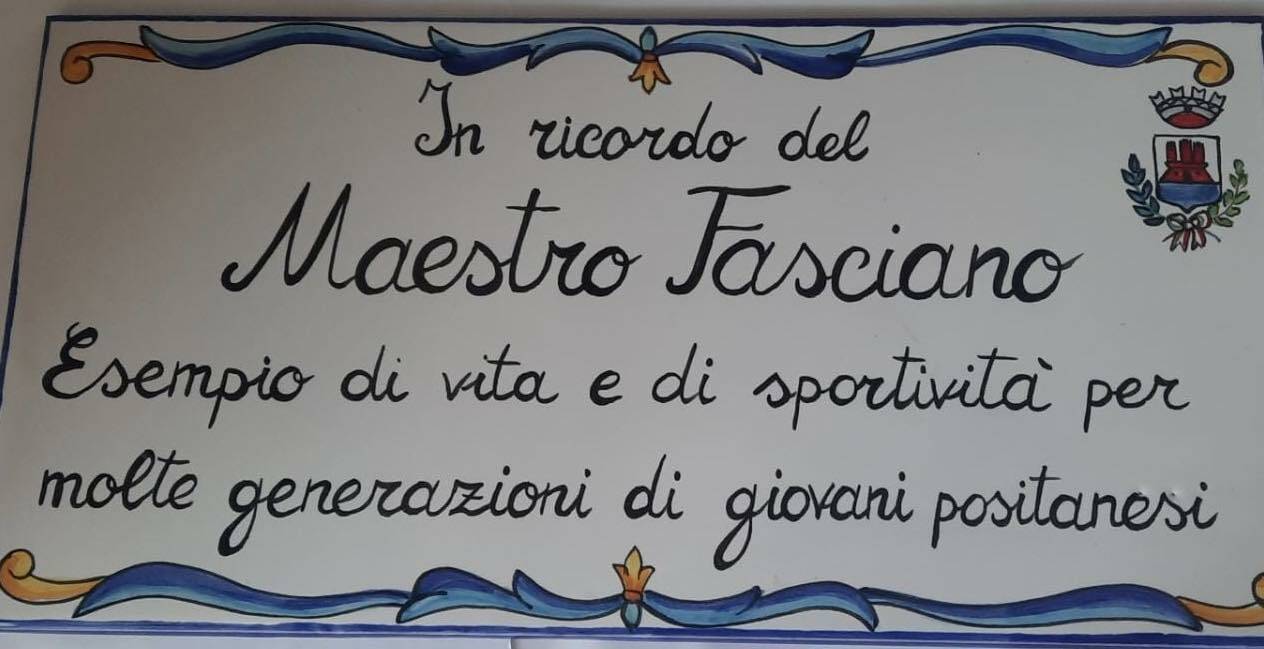 Positano ricorda Antonio Fasciano, maestro di vita e di sport