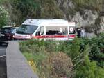 Incidente fra Positano e Piano di Sorrento fra auto mercedes e moto