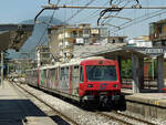 Circumvesuviana, principio di incendio a bordo del treno direttissimo per Sorrento