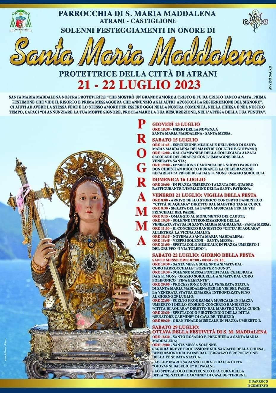 programma santa maria maddalena