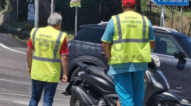 Targhe alterne in Costiera Amalfitana, controlli da parte del Servizio Viabilità