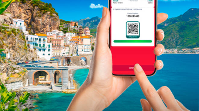 atrani nella pubblicità dell'app ferrovie dello stato