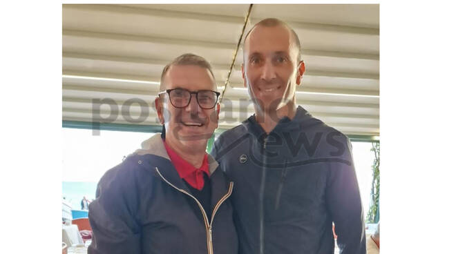 Positano, al ristorante La Pergola Buca di Bacco l'ex ciclista Ivan Basso