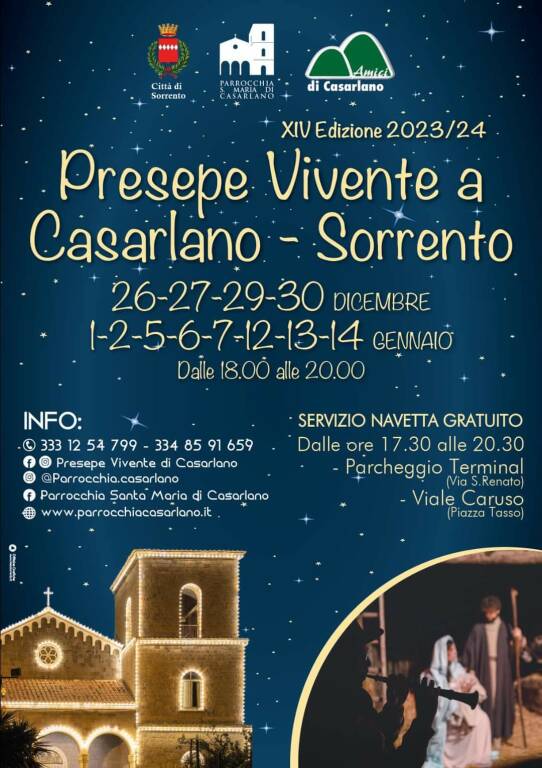 Casarlano Presepe Vivente programma 