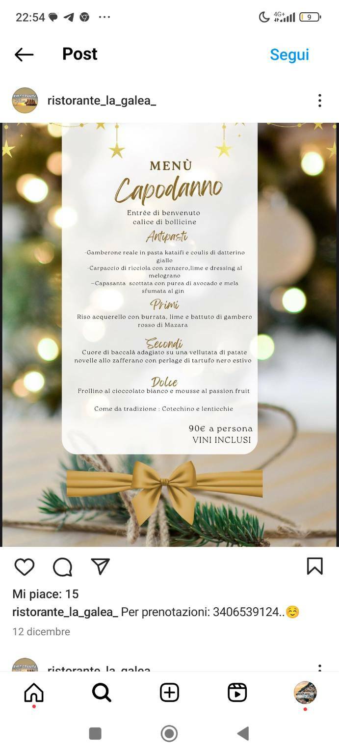 Menu capodanno 