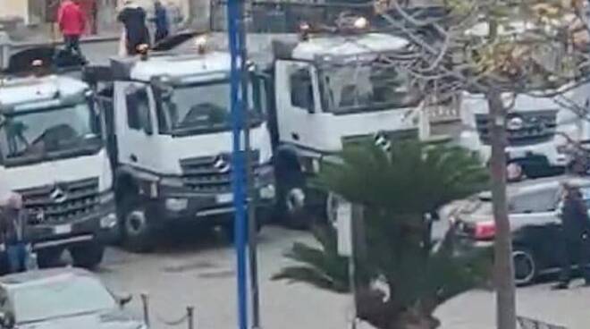 Camion benedetti a Sant'Agnello