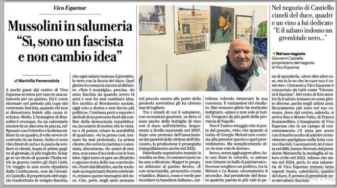 La salumeria fascista di Vico Equense.