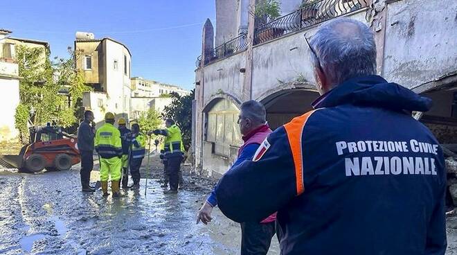 Protezione civile alluvione ischia 