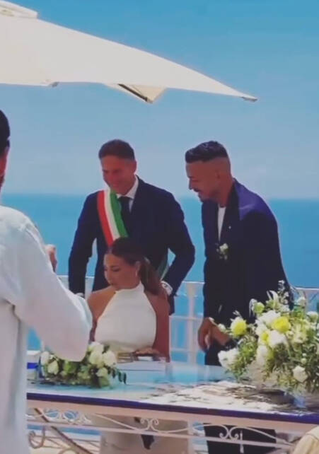 Positano, promessa di matrimonio di Viviana Fusco ed Aldo Marino 