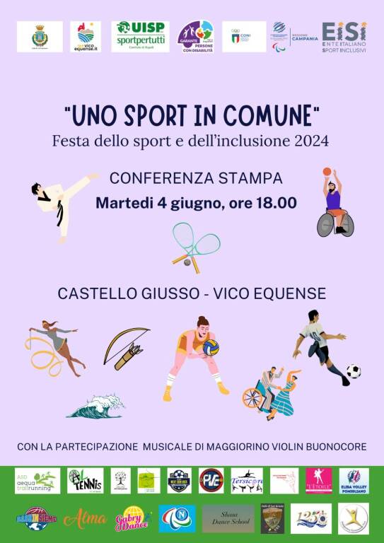 Vico Equense presenta l'evento "Uno sport in comune"