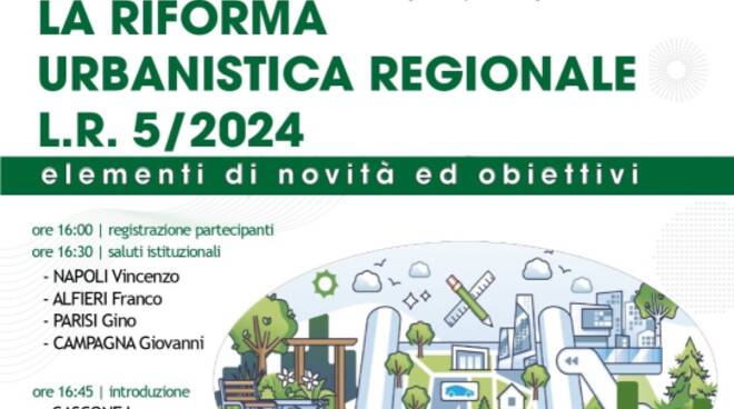 La riforma della legislazione urbanistica regionale, convegno a Salerno