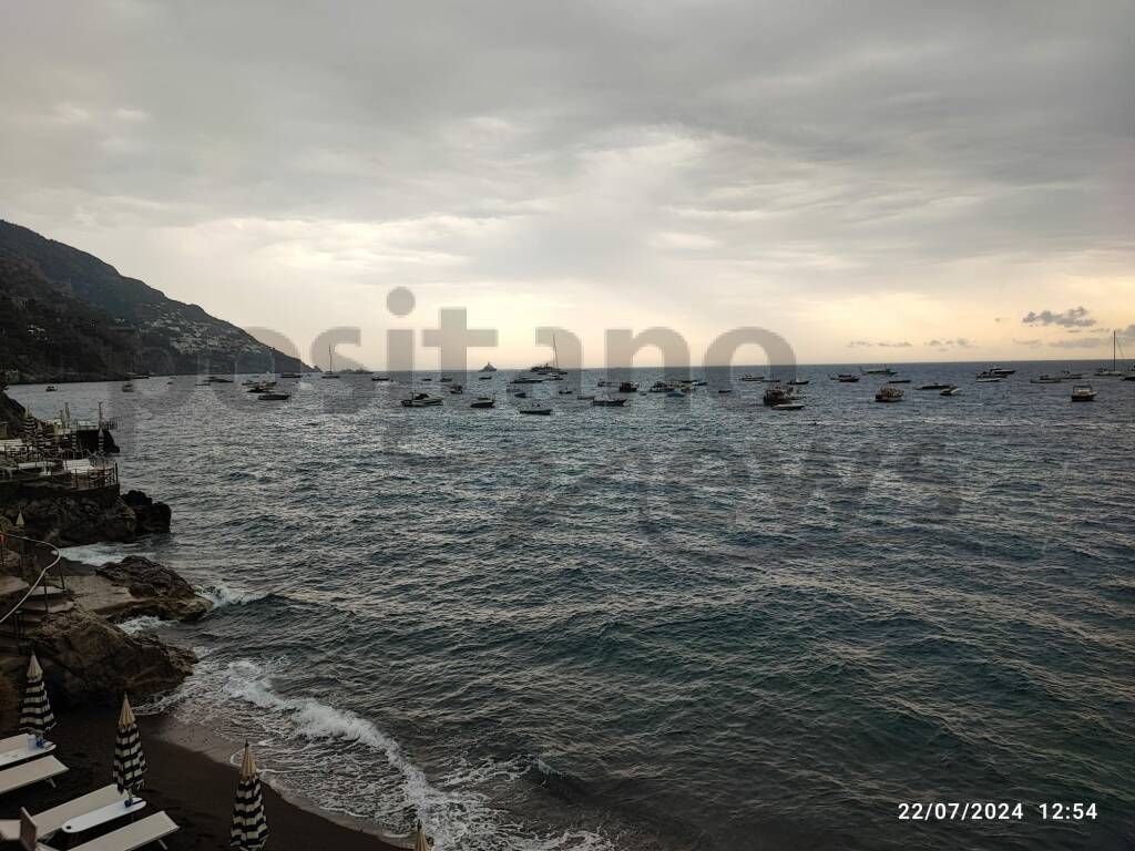 Maltempo a Positano: pioggia, vento e temporali colpiscono la Costiera Amalfitana