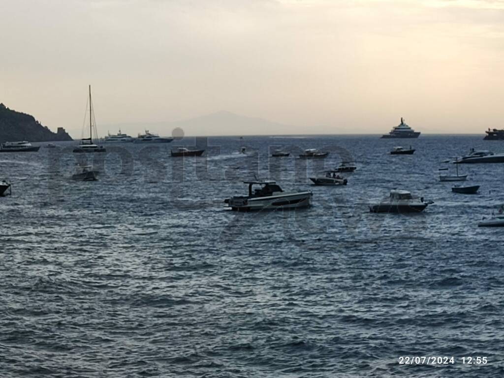 Maltempo a Positano: pioggia, vento e temporali colpiscono la Costiera Amalfitana