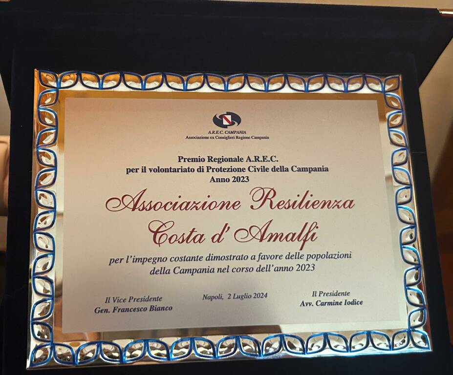 premio all'associazione resilienza