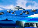 il mega yacht Blue fa tappa a Positano