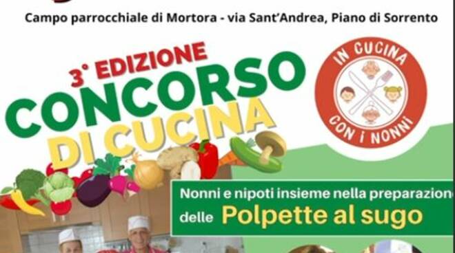 Nonni e nipoti ai fornelli: torna il concorso di cucina 