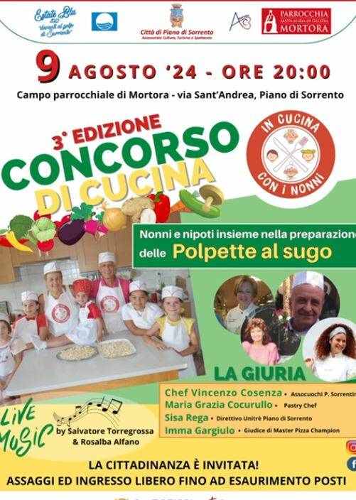 Nonni e nipoti ai fornelli: torna il concorso di cucina 