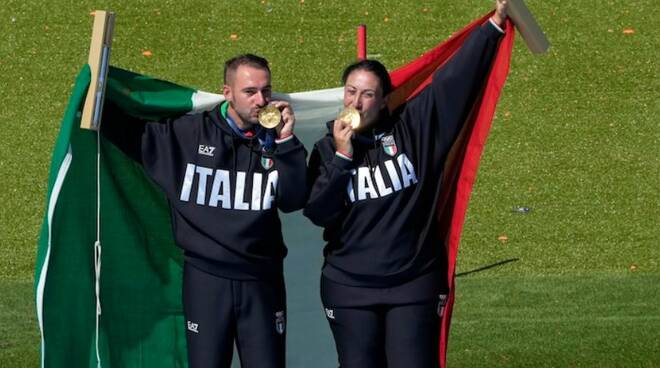 Oro olimpico per Bacosi e Rossetti nello skeet misto a Parigi 2024