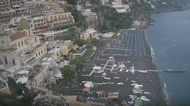 Pioggia a Positano