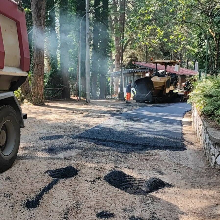 Vico Equense, lavori di ripavimentazione del Monte Faito