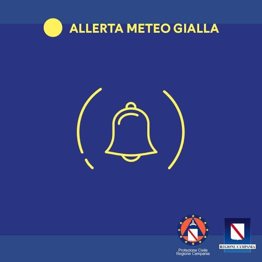 ALLERTA METEO GIALLA PER TEMPORALI 